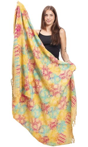 Sarong BALI BATIK żółty IX.