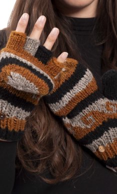 Vlněné převlékací rukavice XX.