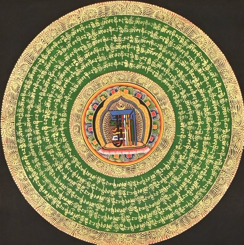 Maľovaný obraz THANGKA 58x77 cm