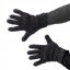 Vlnené prstové rukavice tmavo šedé