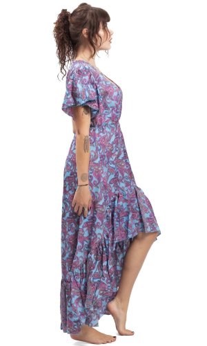 Dámské šaty dlouhé SNEHA modré II.