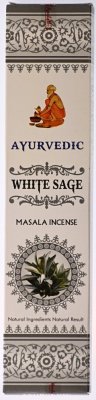 Kadzidełka zapachowe Ayurvedic WHITE SAGE