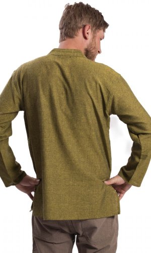Koszula indyjska / ETNO KURTA zielona - Rozmiar: L