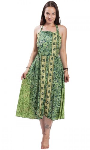 Midi šaty ALINA zelené