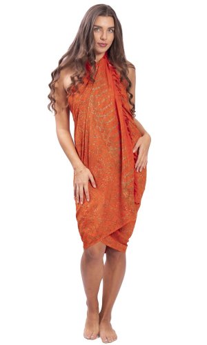 Sarong BALI BATIK oranžový IV.