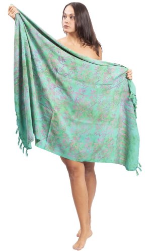 Sarong BALI BATIK zelený XVII.