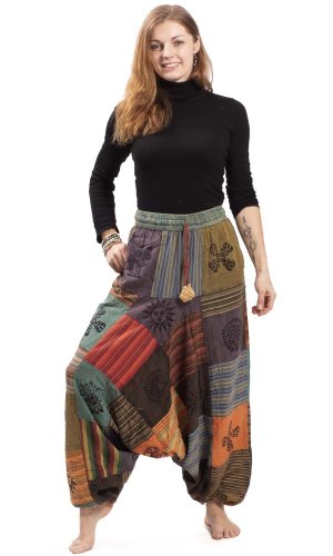 Patchworkowe szarawary KANTHA