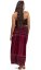 Długa spódnica / suknia THAI STAINED bordowy I.