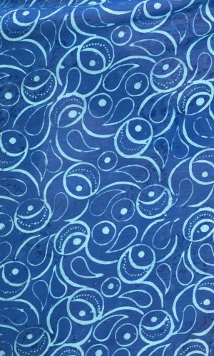 Sarong BALI BATIK niebieski XXV.