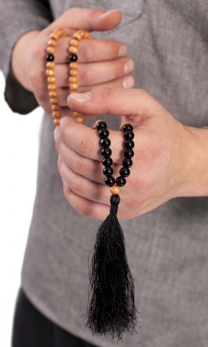 Meditační náhrdelník MALA černý I.