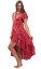 Dámské šaty dlouhé SNEHA červené III.