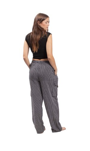 Kalhoty CLASSIC STRIPES černá I.