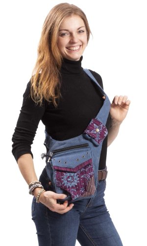 Crossbody taška / ledvinka SURI modrá I.