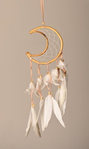 Lapač snů MOON natural / 50 cm