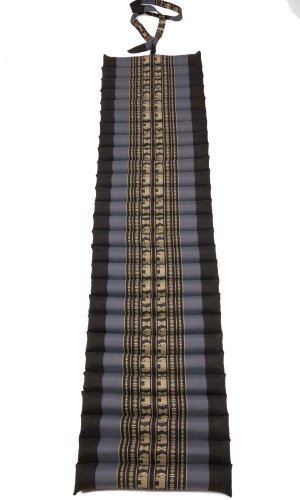 Futon ELEPHANT rolowany / szerokość 40 cm / niebiesko-czarny