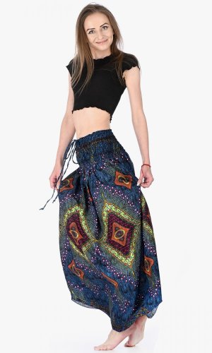 Długa spódnica / suknia Waen ciemno niebieska