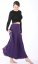 Dlouhá teplá sukně světle Tassel fialová - Velikost: L/XL