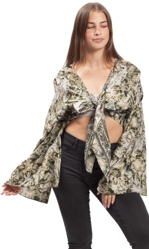 Bolero GITA z długim rękawem zielone IV.