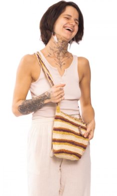 Taška MOCHILA od kmene Kogi – CESTY ŘEK A POTOKŮ