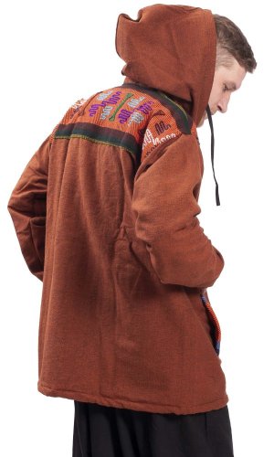 Ciepła kurtka męska VIKRAM rdzawa czerwień IV. - Rozmiar: XL