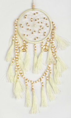 Lapač snů BEADS natur / délka 20 cm