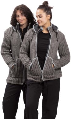 Kurtka dzianinowa PAHARI szara