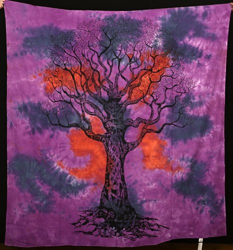 Mandala duża fioletowa Drzewo