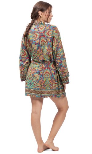Krátké kimono MEHER zelená I.