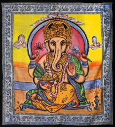 Mandala veľká Ganesha farebná