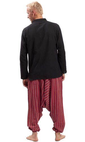 Szarawary / Spodnie haremki CLASSIC STRIPES czerwony III.