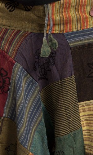 Patchworkowe szarawary KANTHA