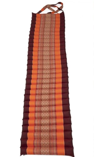 Futon rolowany / szerokość 40 cm / pomarańczowo-bordowy