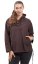 Bluza unisex z kapturem RAHUL brązowa - Rozmiar: M