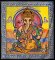 Mandala veľká Ganesha farebná