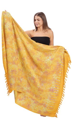 Sarong BALI BATIK žlutý II.