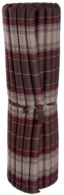 Futon rolovací / šírka 120 cm / bordó-hnedý
