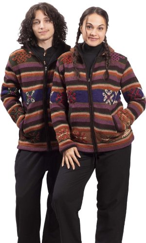 Kurtka dzianinowa BHUTAN fioletowa