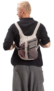 Batoh ETNO multipocket bílá I.