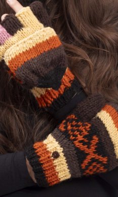 Vlnené prezliekacie rukavice XXIV.