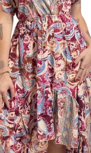 Dámské šaty dlouhé SNEHA růžové IV.