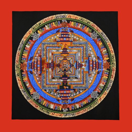 Maľovaný obraz THANGKA 31x31 cm