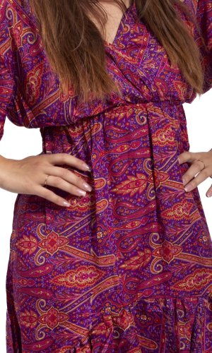 Dámské šaty dlouhé SNEHA růžové III.