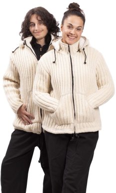 Kurtka dzianinowa PAHARI natur I.