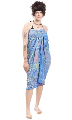 Sarong BALI BATIK niebieski VII.