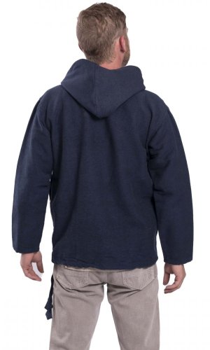 Unisex mikina s kapucí RAHUL tmavě modrá