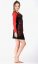 Šaty s dlhým rukávom Ayla čierno-červené
