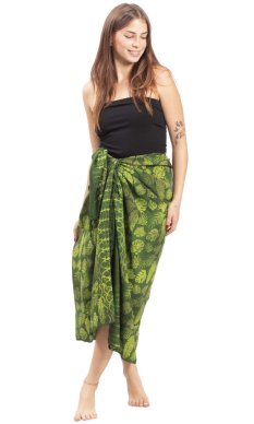 Sarong BALI BATIK zelený XII.