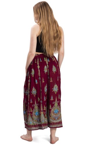 Dlhá sukňa GYPSY bordó