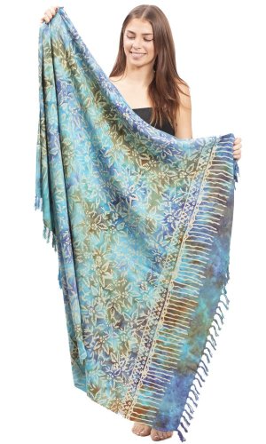 Sarong BALI BATIK niebieski XX.