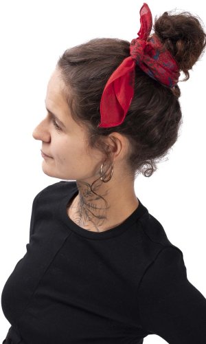 BANDANA GAJRAJ chusta czerwona I.